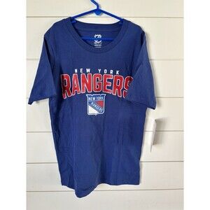 New York Rangers NHL Youth Boys Blue Short Sleeve Team T-Shirts: Medium 10/12